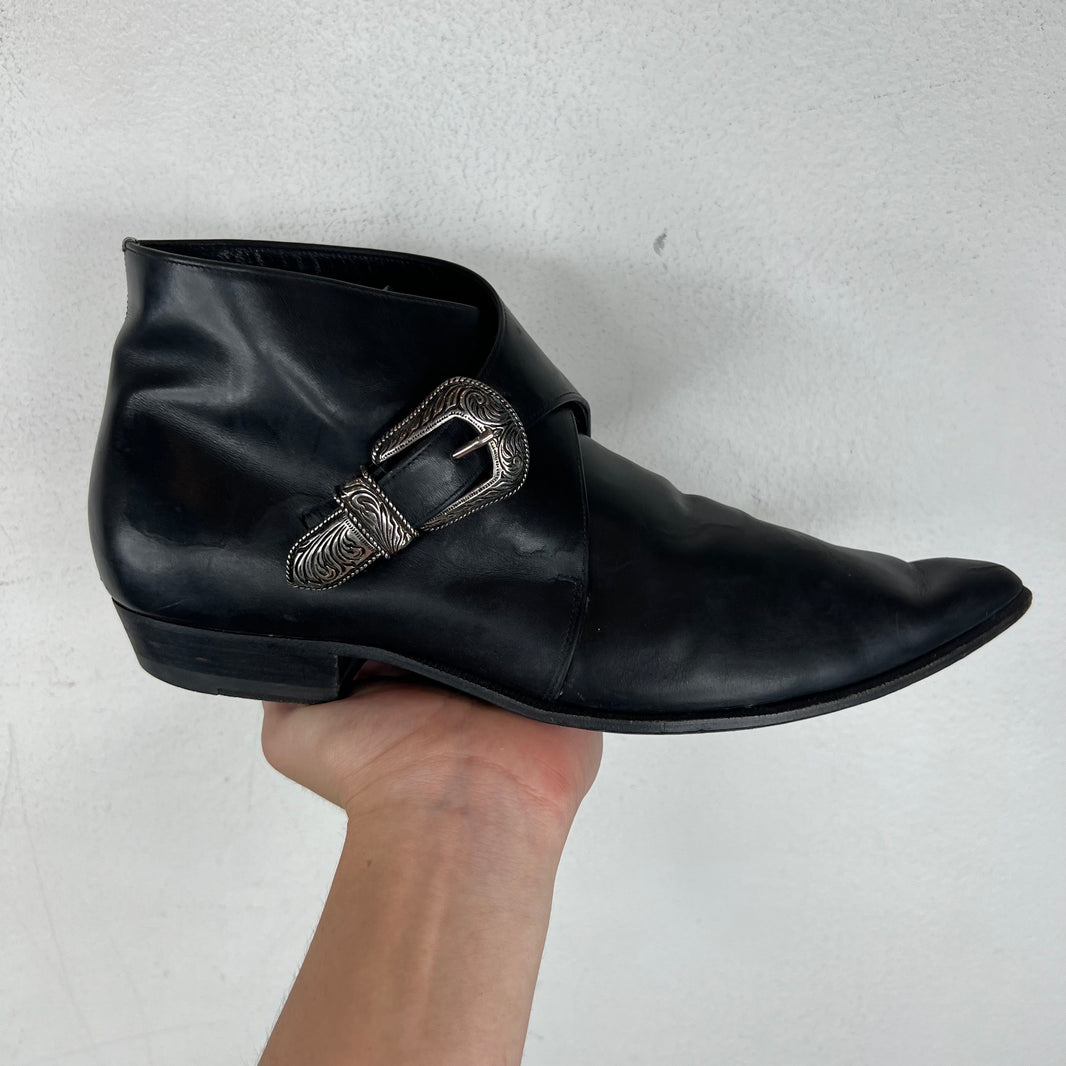 Saint Laurent Leather Duckie Ankle Boot