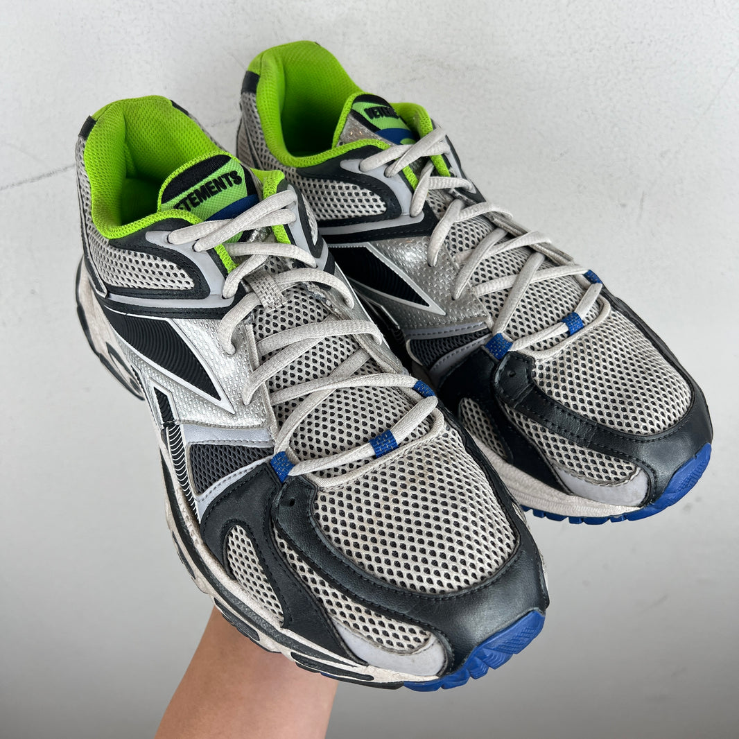 Vetements Reebok Blue/Green Spike Runner Sneakers