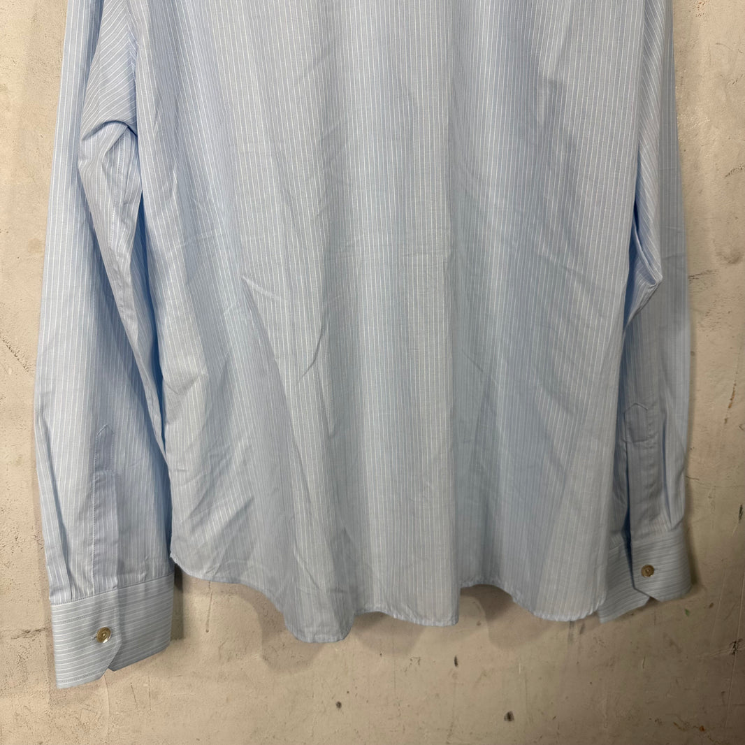 Gucci Blue Striped Buttoned Shirt