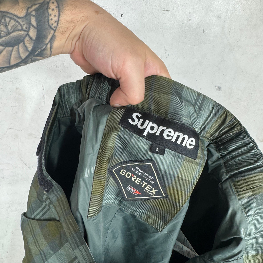 Supreme Green Plaid Gore-tex Pants