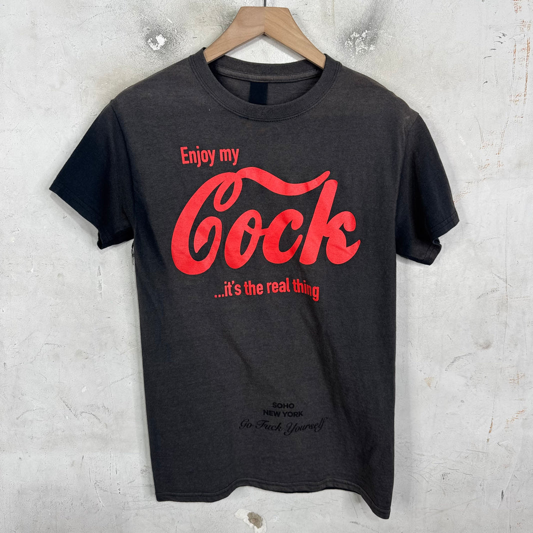 4G Enjoy My Cock GFY Faded T-Shirt