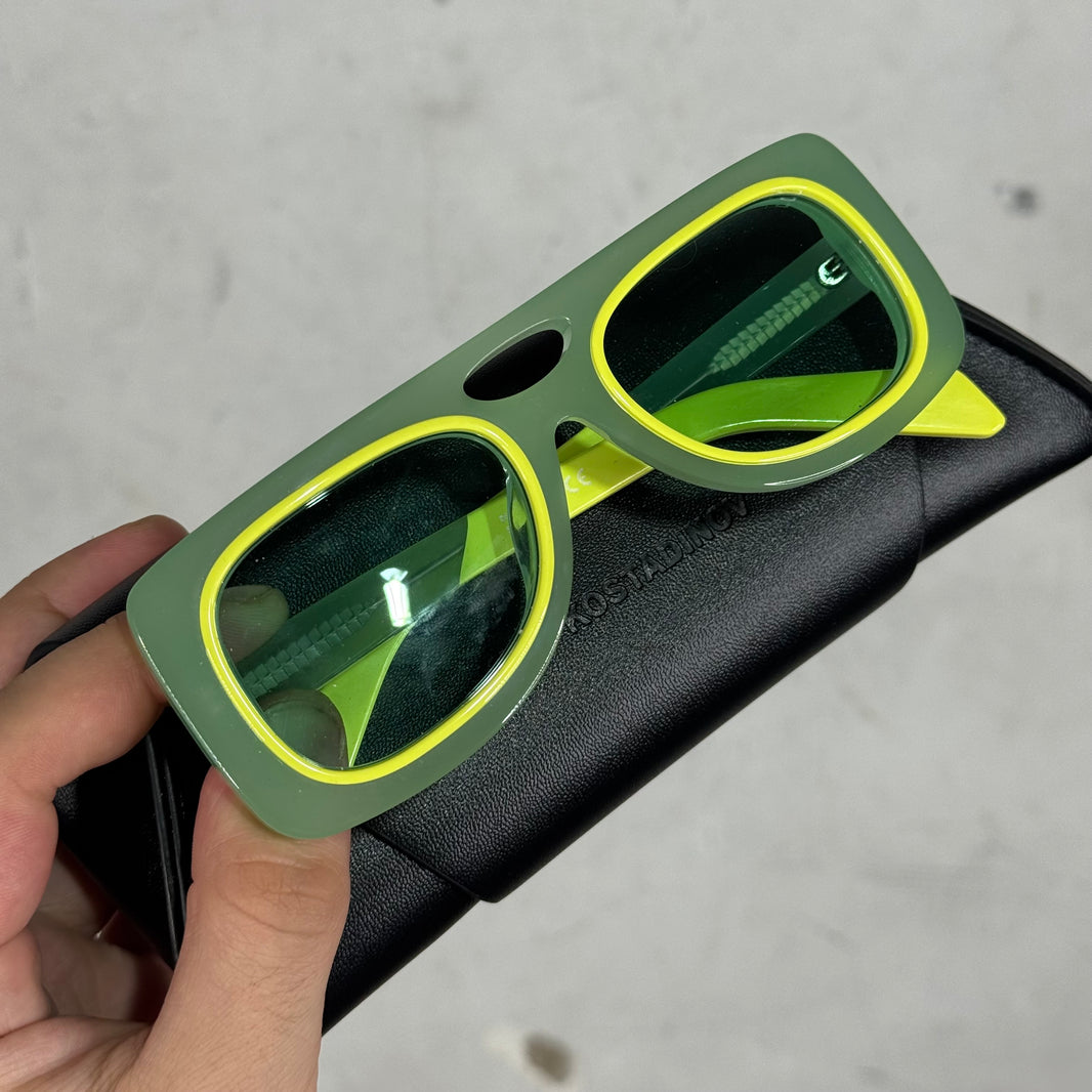 Kiko Kostadinov Green Depero Sunglasses
