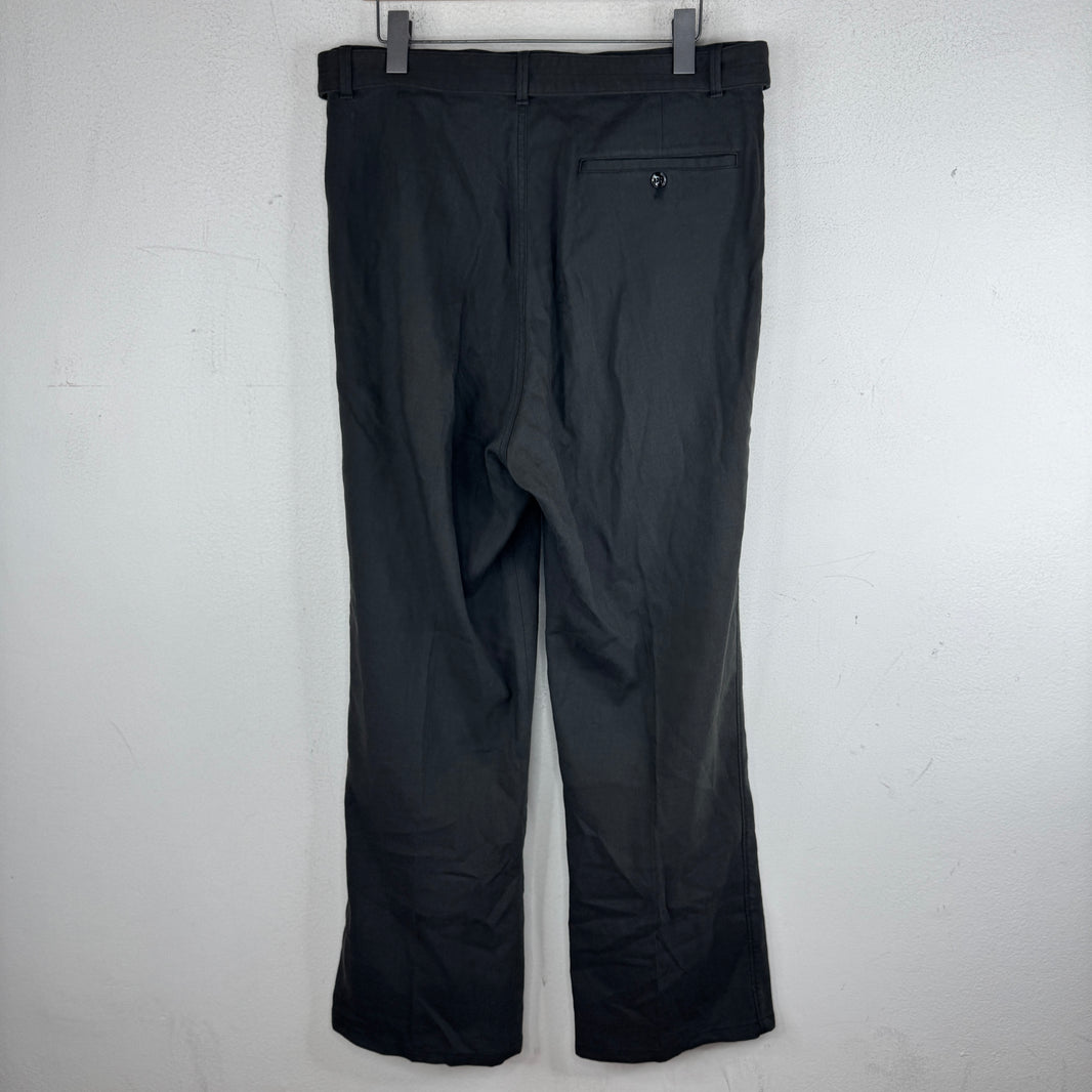 Lemaire Built In Belt Gray Trousers