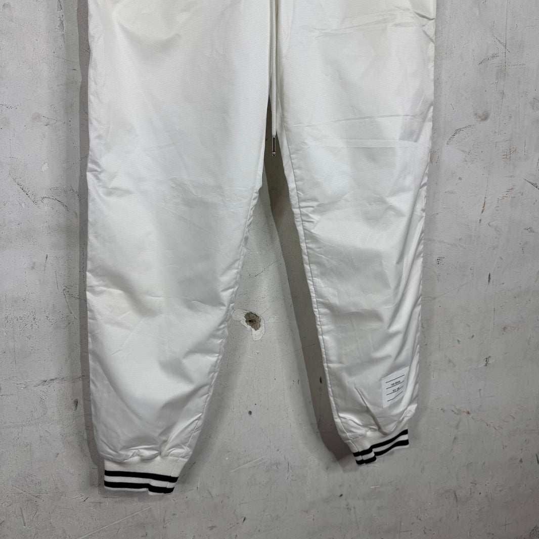 Thom Browne Ripstop White Track Pants