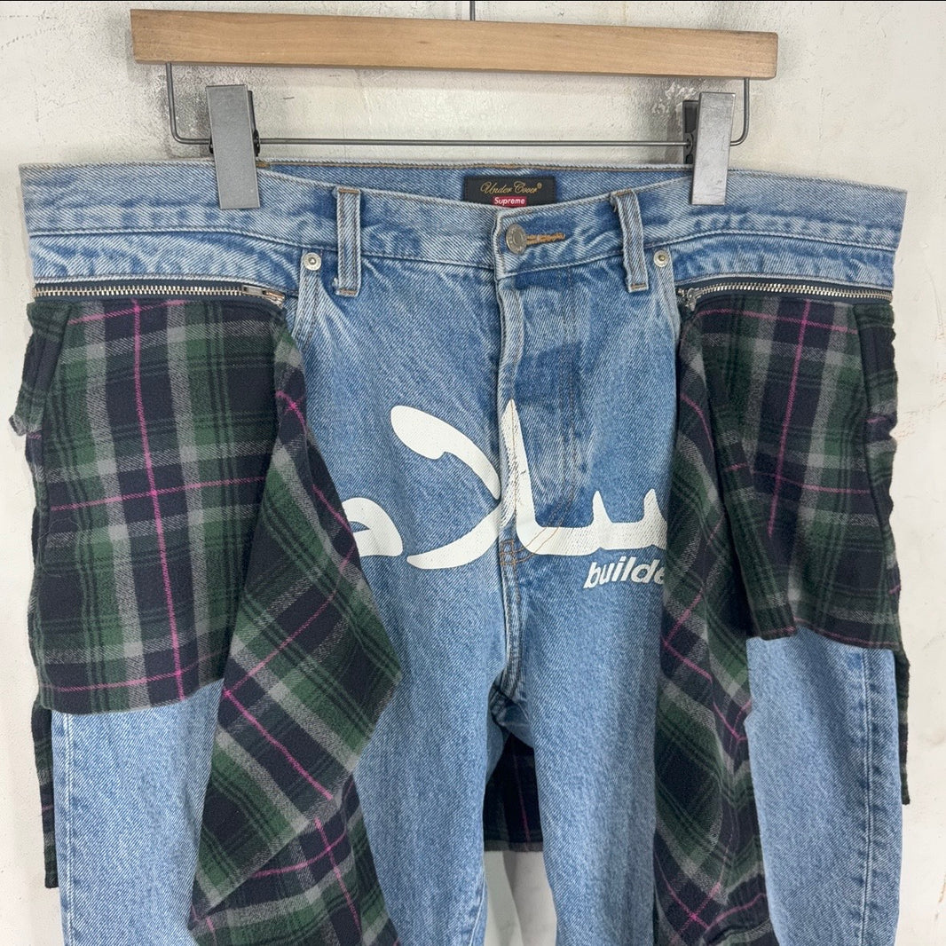 Supreme x Undercover Flannel Waist Jeans