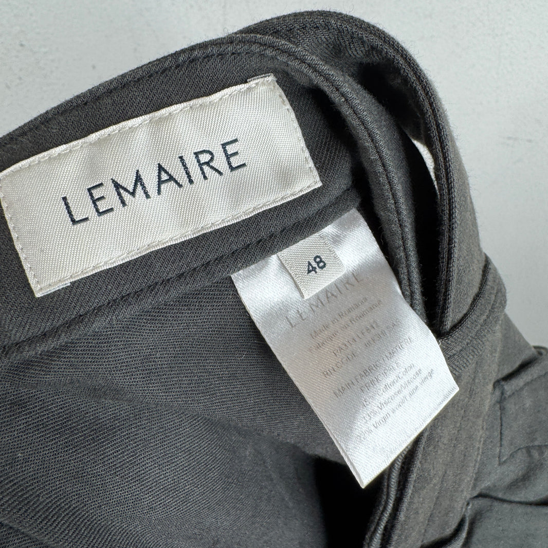 Lemaire Built In Belt Gray Trousers
