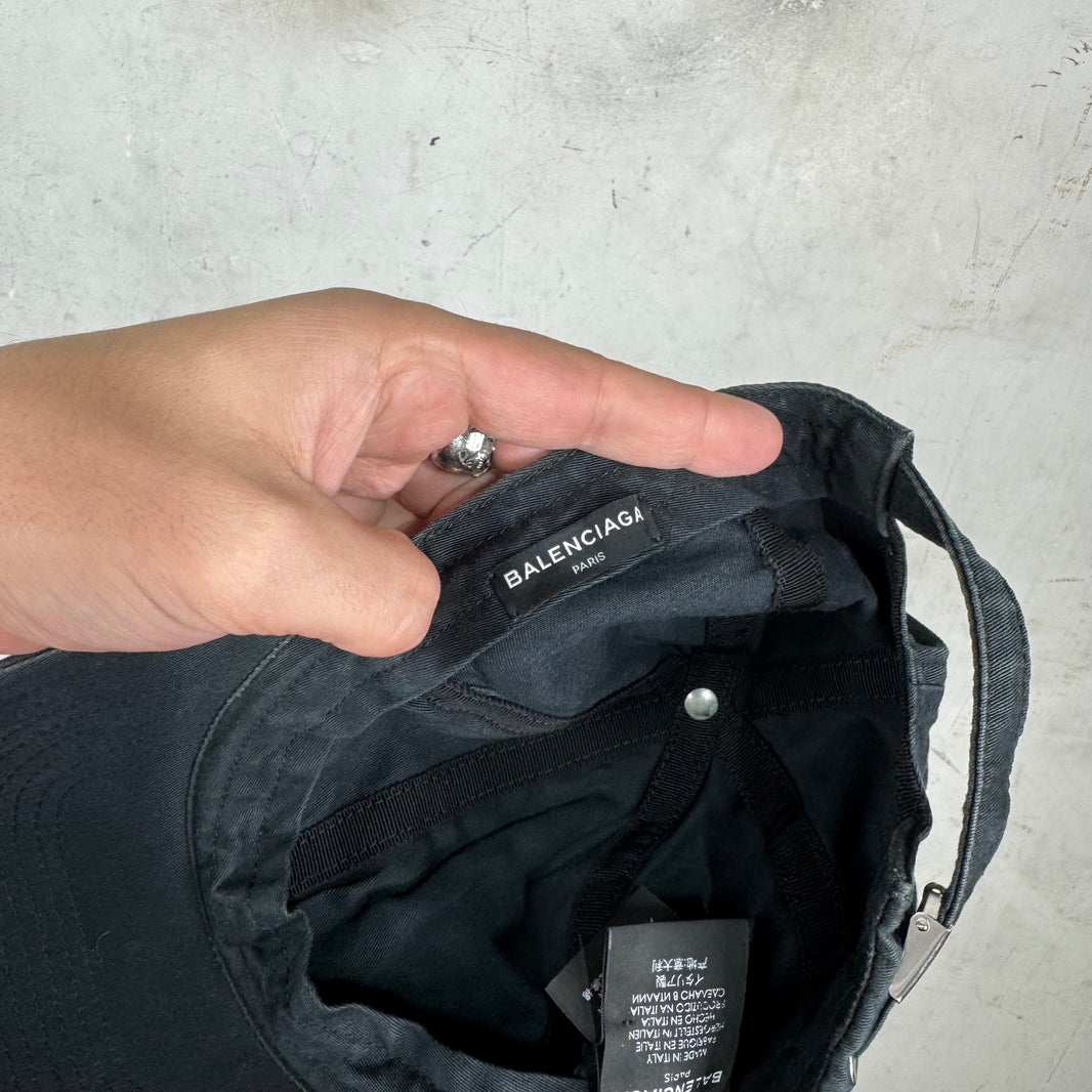 Balenciaga Black White Logo Hat