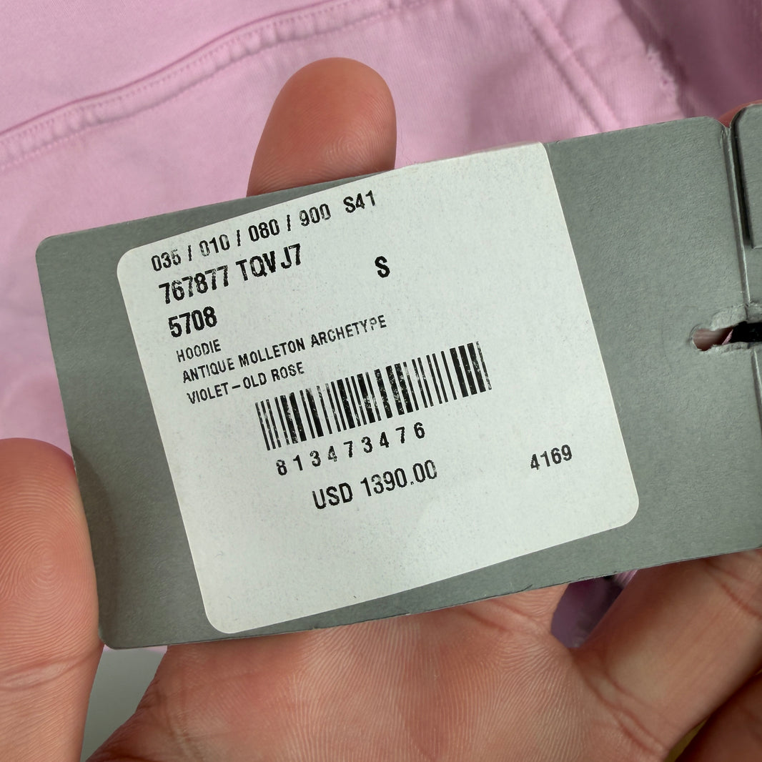Balenciaga Pink Gothic Type Hoodie