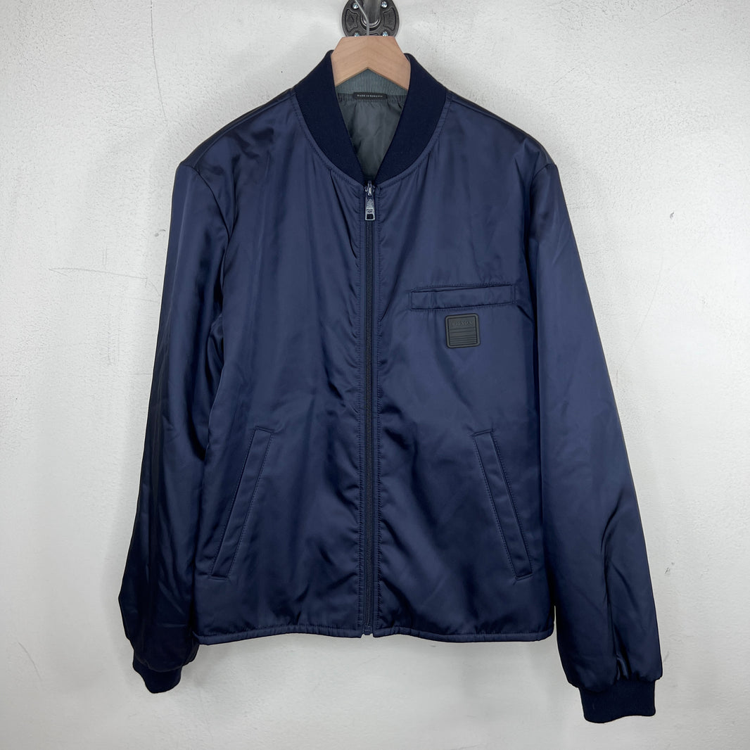 Prada Navy Reversible Bomber Jacket