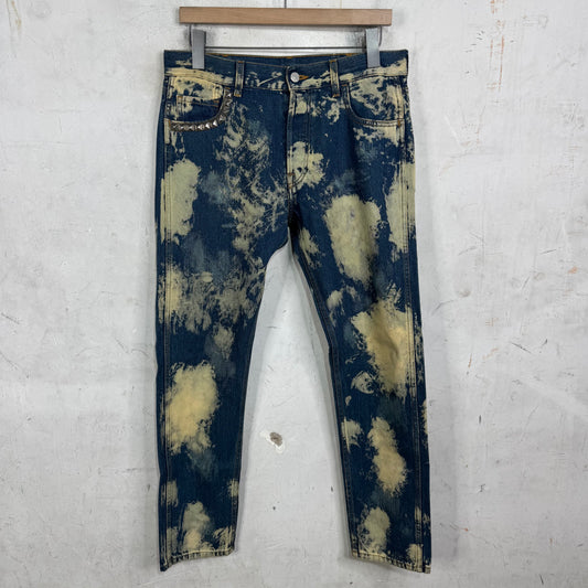 Gucci Studded Bleach Jeans