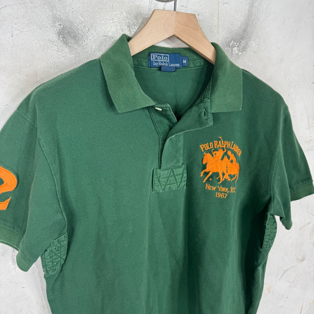Ralph Lauren Green/Orange Horsemen Polo