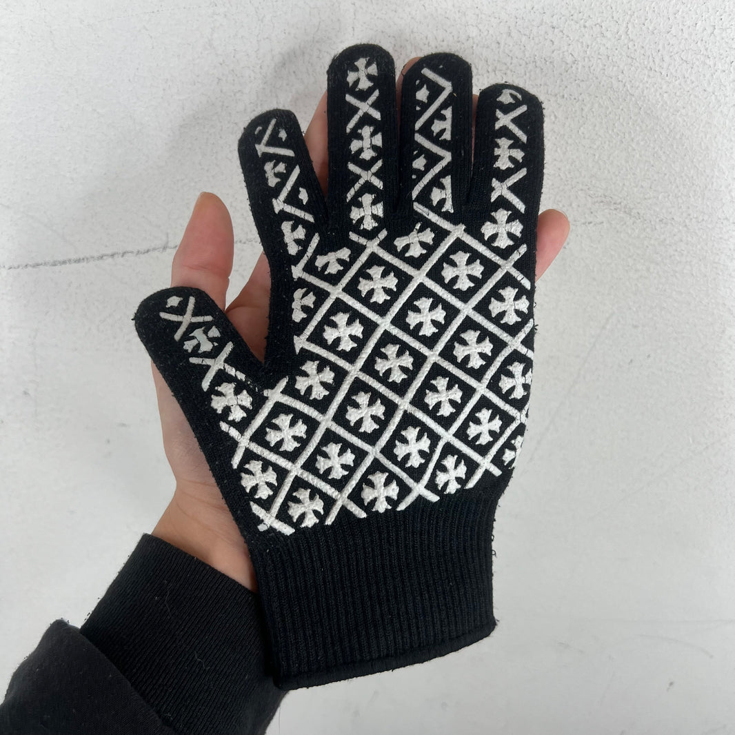Chrome Hearts Black Work Gloves
