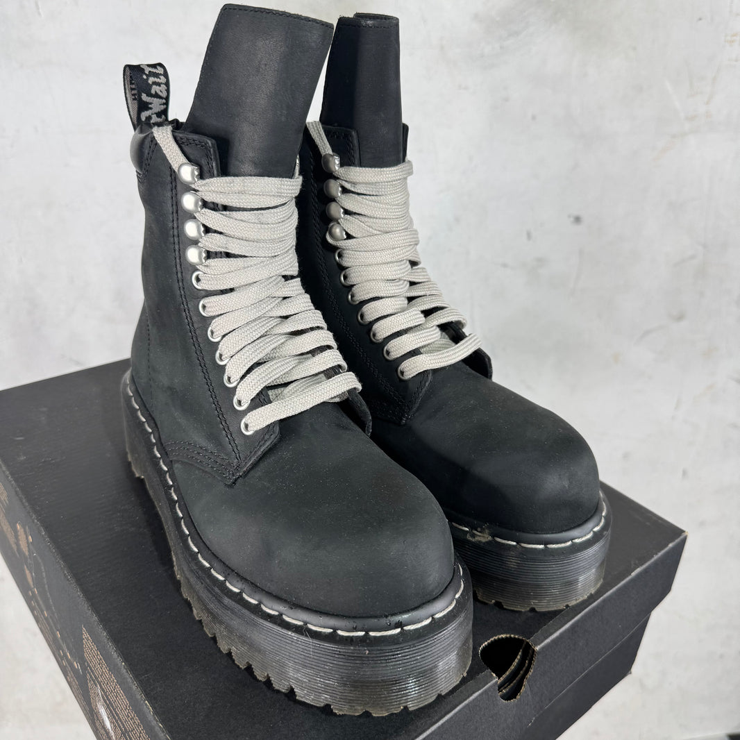 Rick Owens x Doc Marten Steel Toe Quad Boots