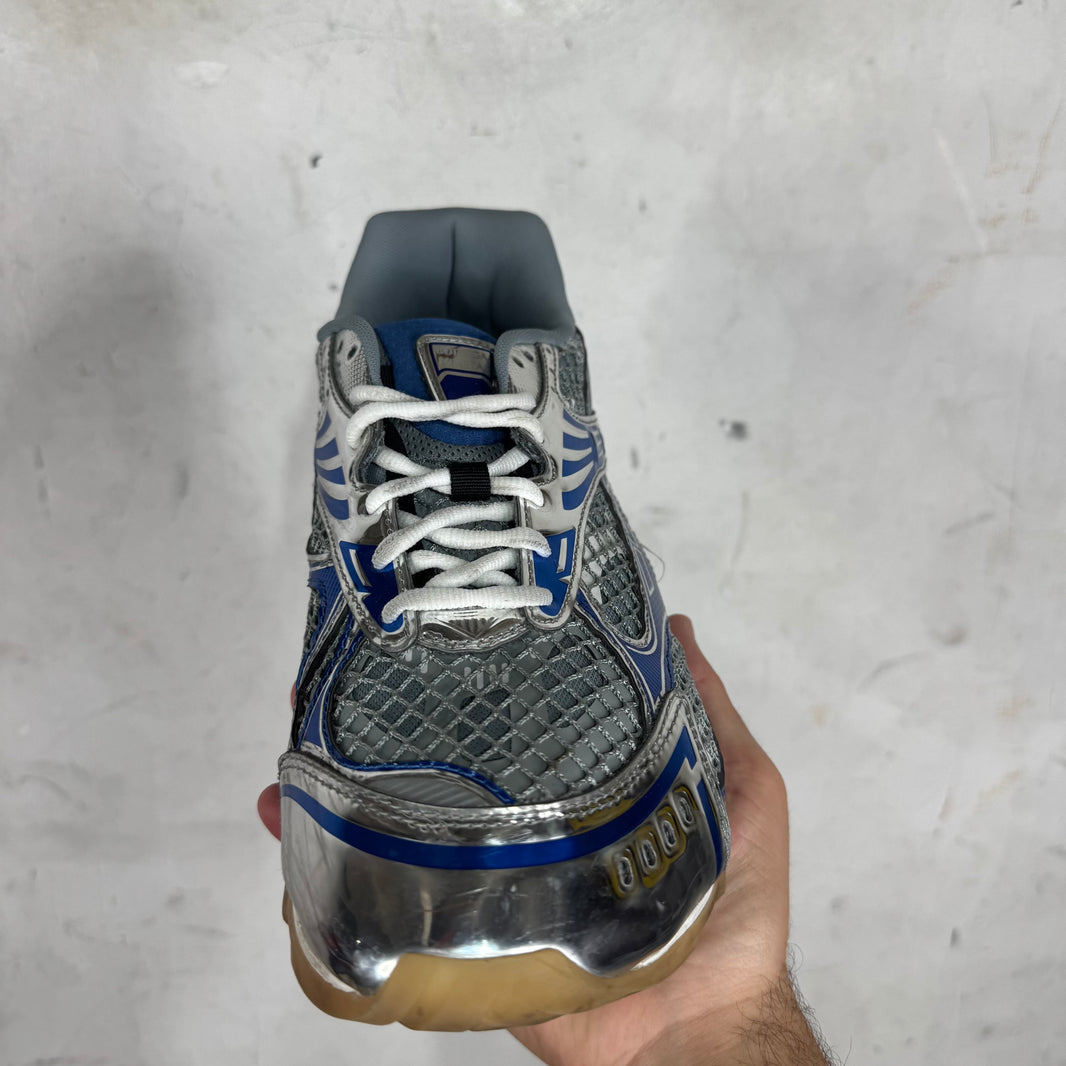 Bottega Veneta Blue Metallic Orbits