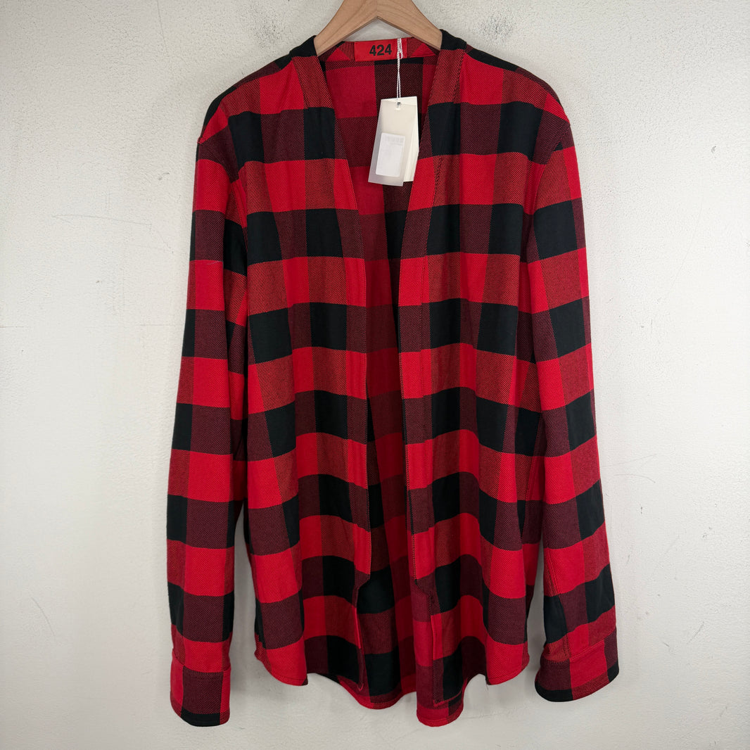 424 Plaid Kimono Shirt