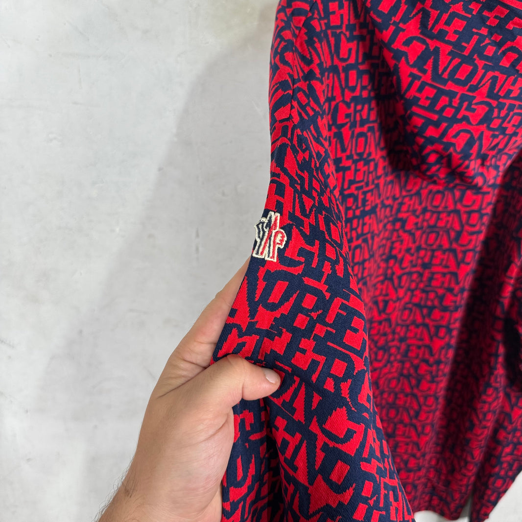 Moncler Grenoble AOP Text Hoodie
