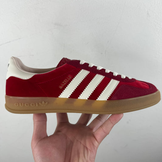 Gucci Adidas Red Gazelle Sneakers