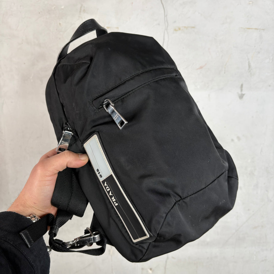 Prada Nylon Rubber Logo Sling Bag