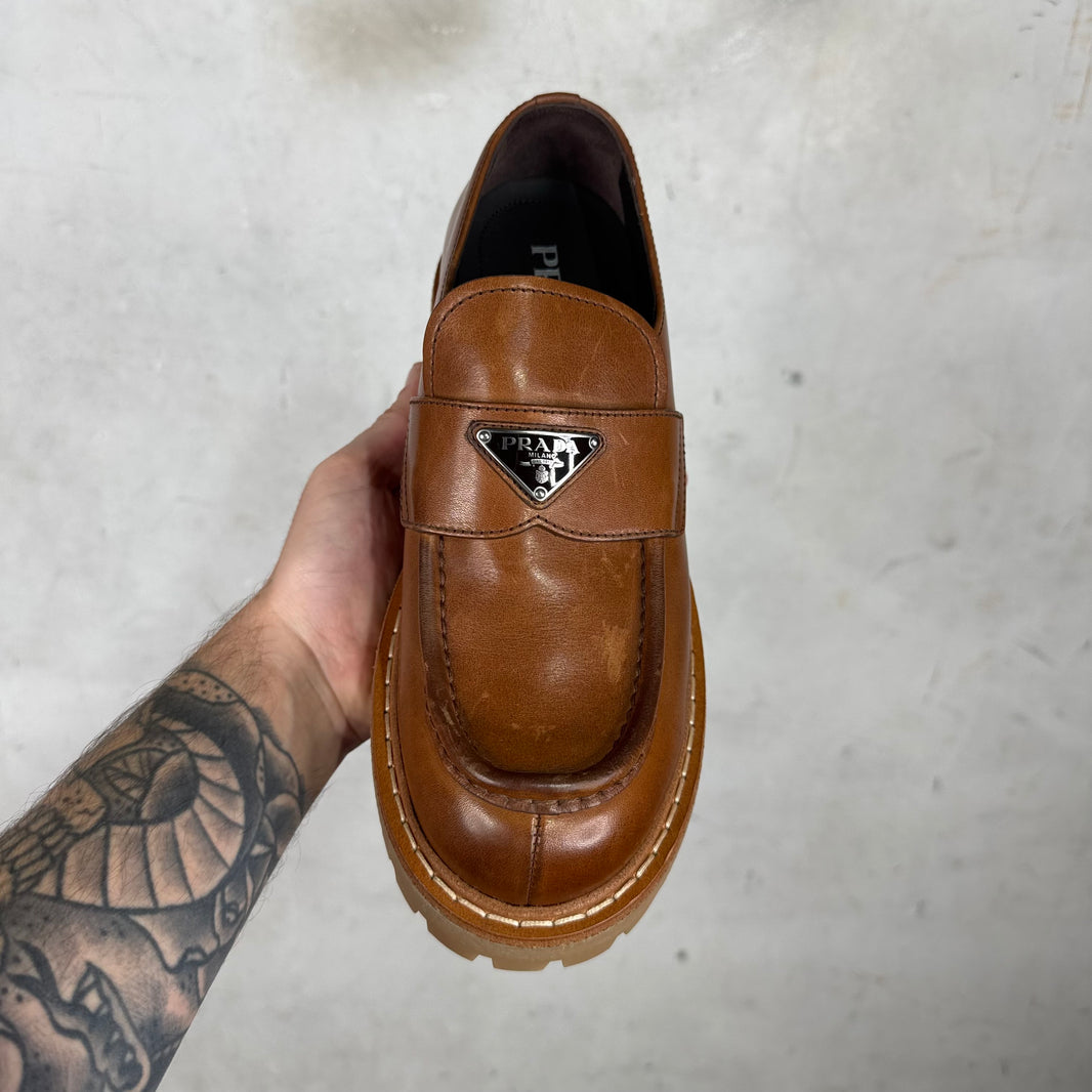 Prada St. Mortiz Lug Loafers DS