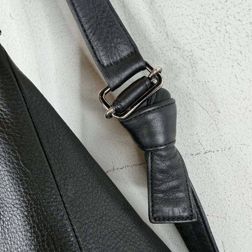 Yohji Yamamoto Discord Leather Cross Body Bag
