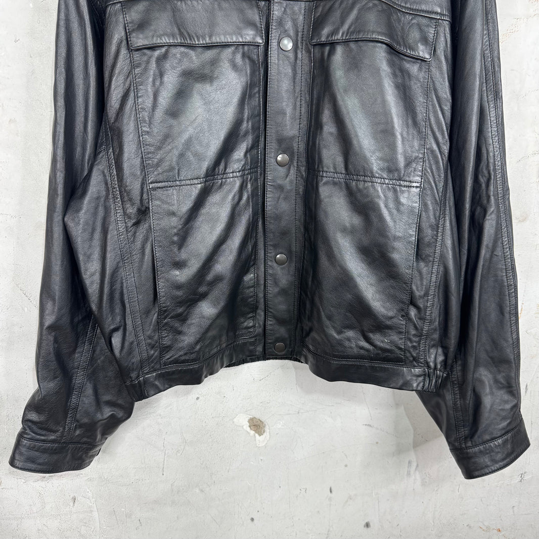 Lemaire Leather Golf Jacket