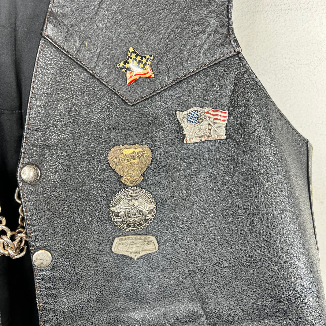 Vintage Harley Davidson Biker Vest