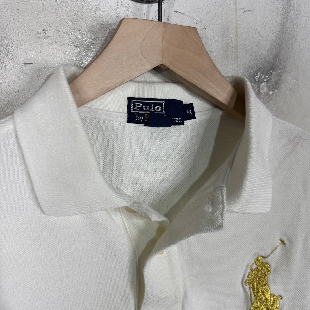 Ralph Lauren White Gold Big Pony Polo