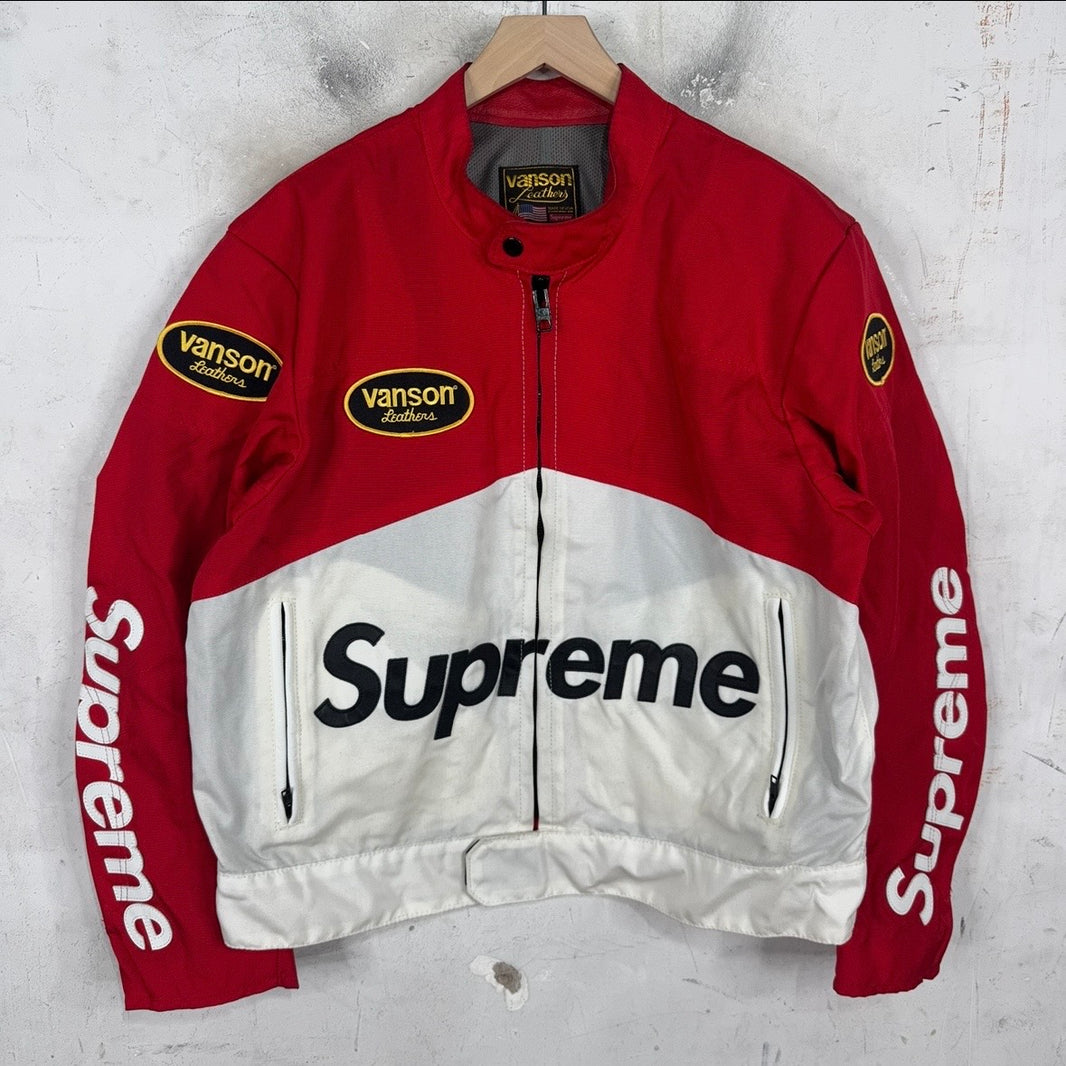 Supreme x Vanson Canvas Racing Jacket