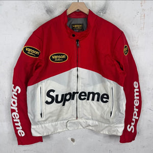 Supreme x Vanson Canvas Racing Jacket