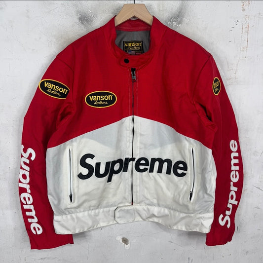 Supreme x Vanson Canvas Racing Jacket