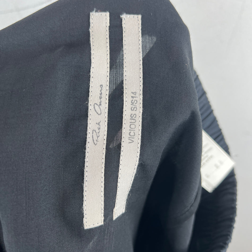 Rick Owens Vicious Wool Dropcrotch Drawstring Pants