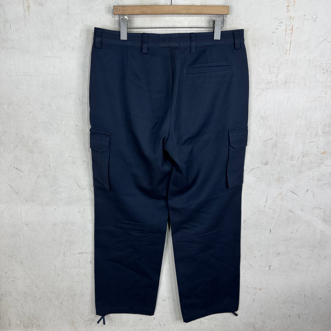 Louis Vuitton Navy Loose Pin Cargo Pants