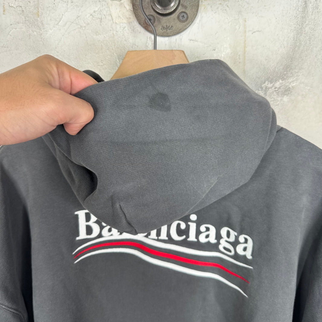 Balenciaga Embroidered Campaign Hoodie