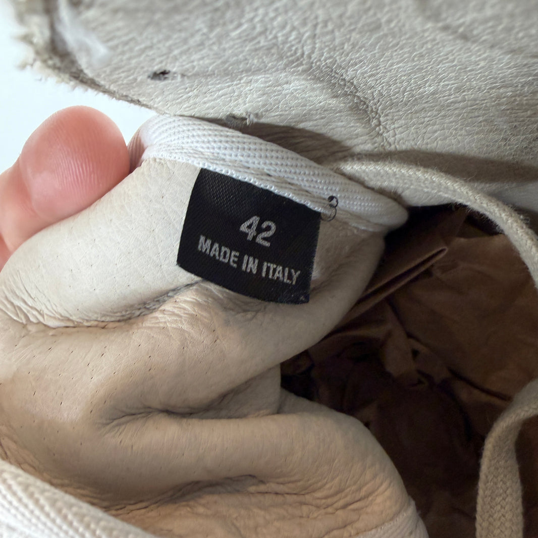 Margiela Deconstructed Canvas High Top Sneakers