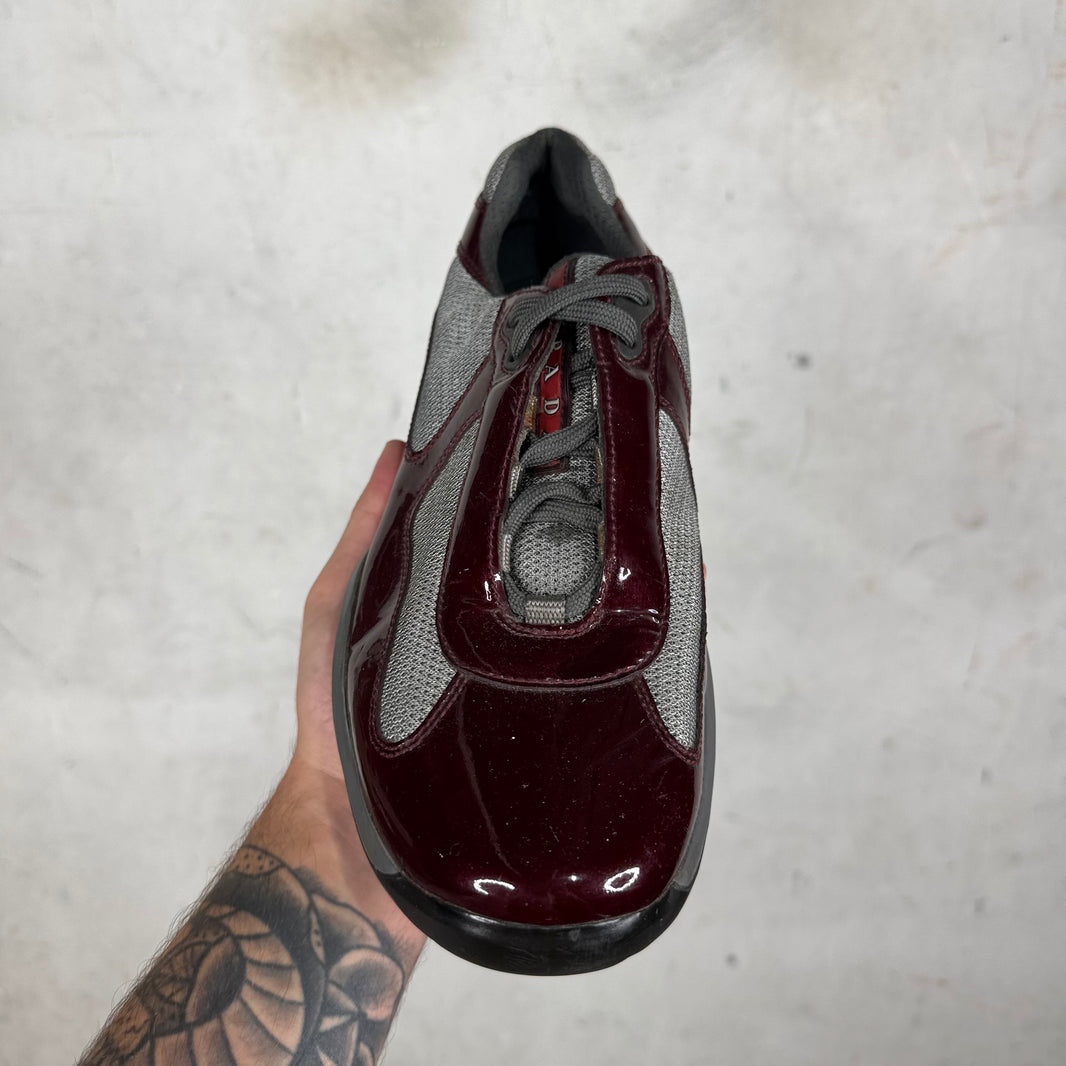 Prada Burgundy Patent Americas Cup