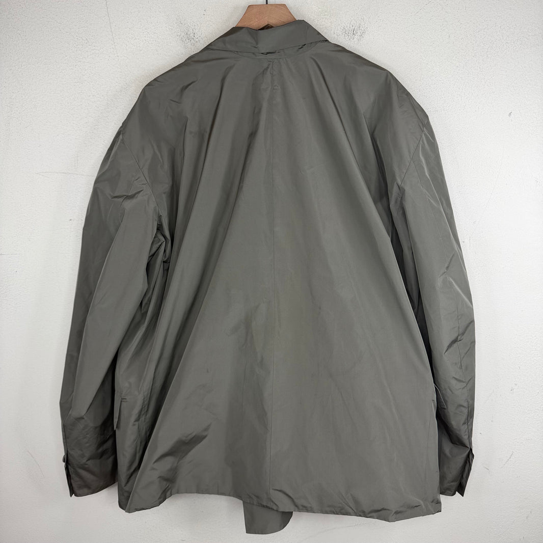 Balenciaga Gray Nylon Blazer Jacket