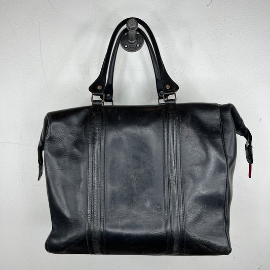 Margiela Black Leather Bowling Bag