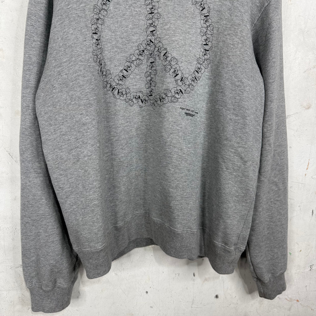 Undercover Teddy Peace Sign Sweatshirt