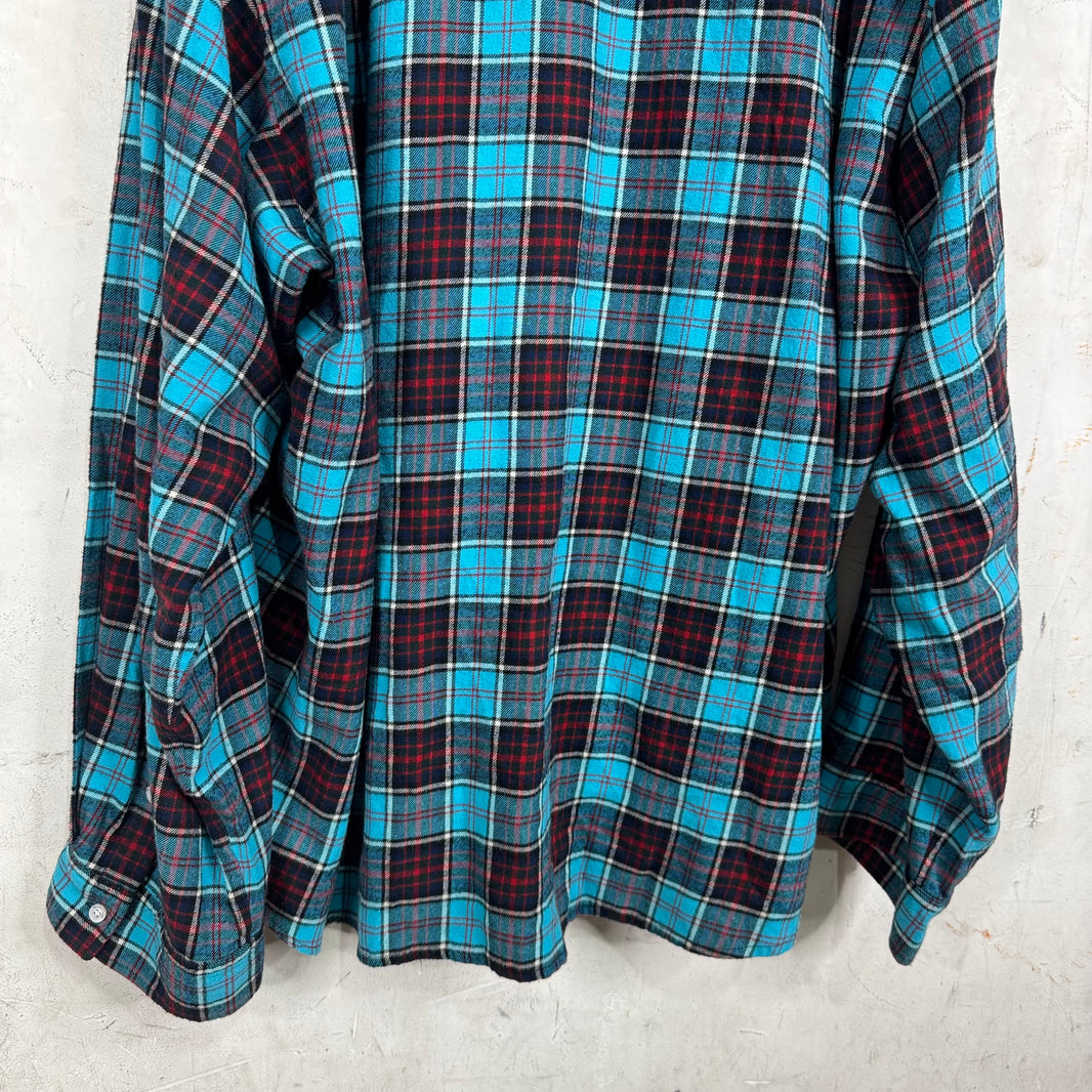 Balenciaga Layered Trompe Flannel Shirt