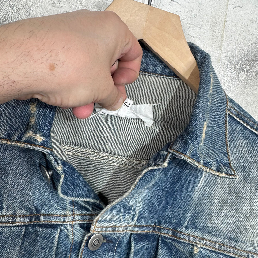 Margiela Lightwash Cropped Denim Jacket