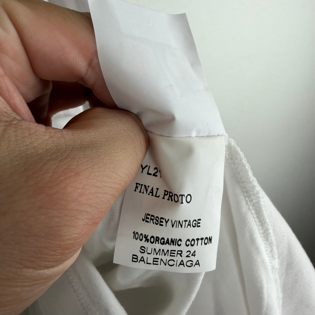 Balenciaga Sample 3B Logo Styling Tips T-Shirt
