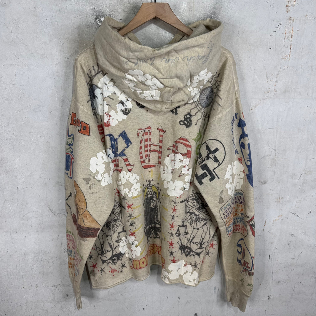 Saint Michael x Denim Tears Graffiti Wreath Hoodie