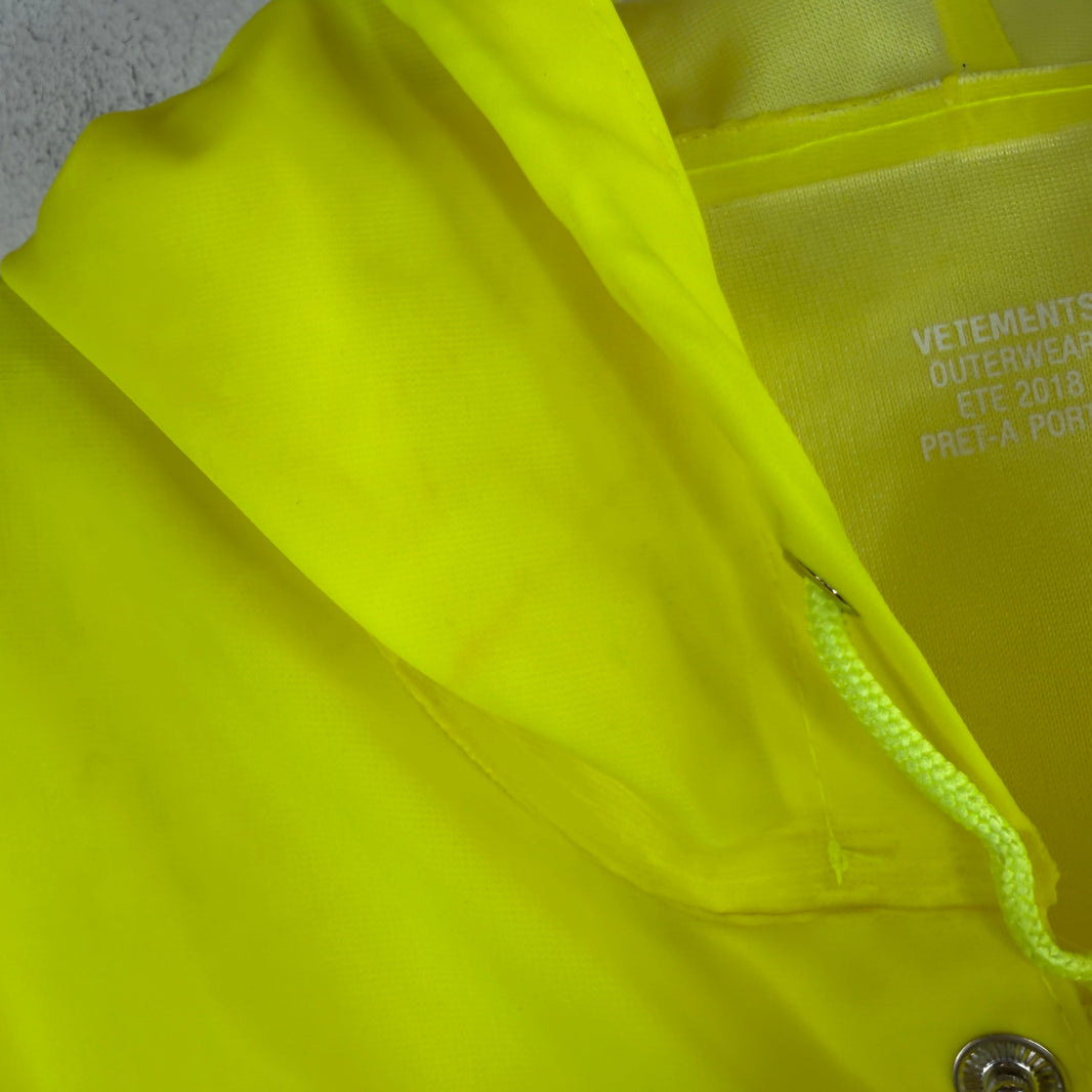 Vetements Neon Rain Coat