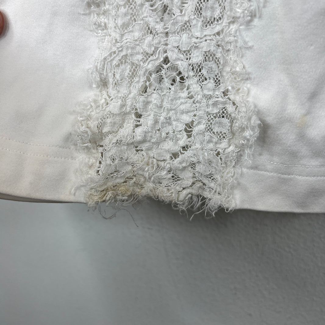 Dolce & Gabanna Floral Lace Hybrid T-Shirt
