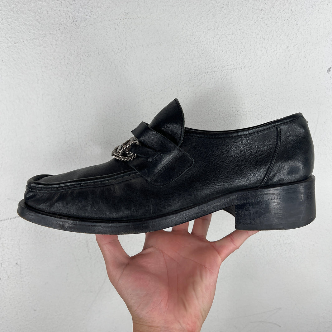Margiela Black Chain Loafers