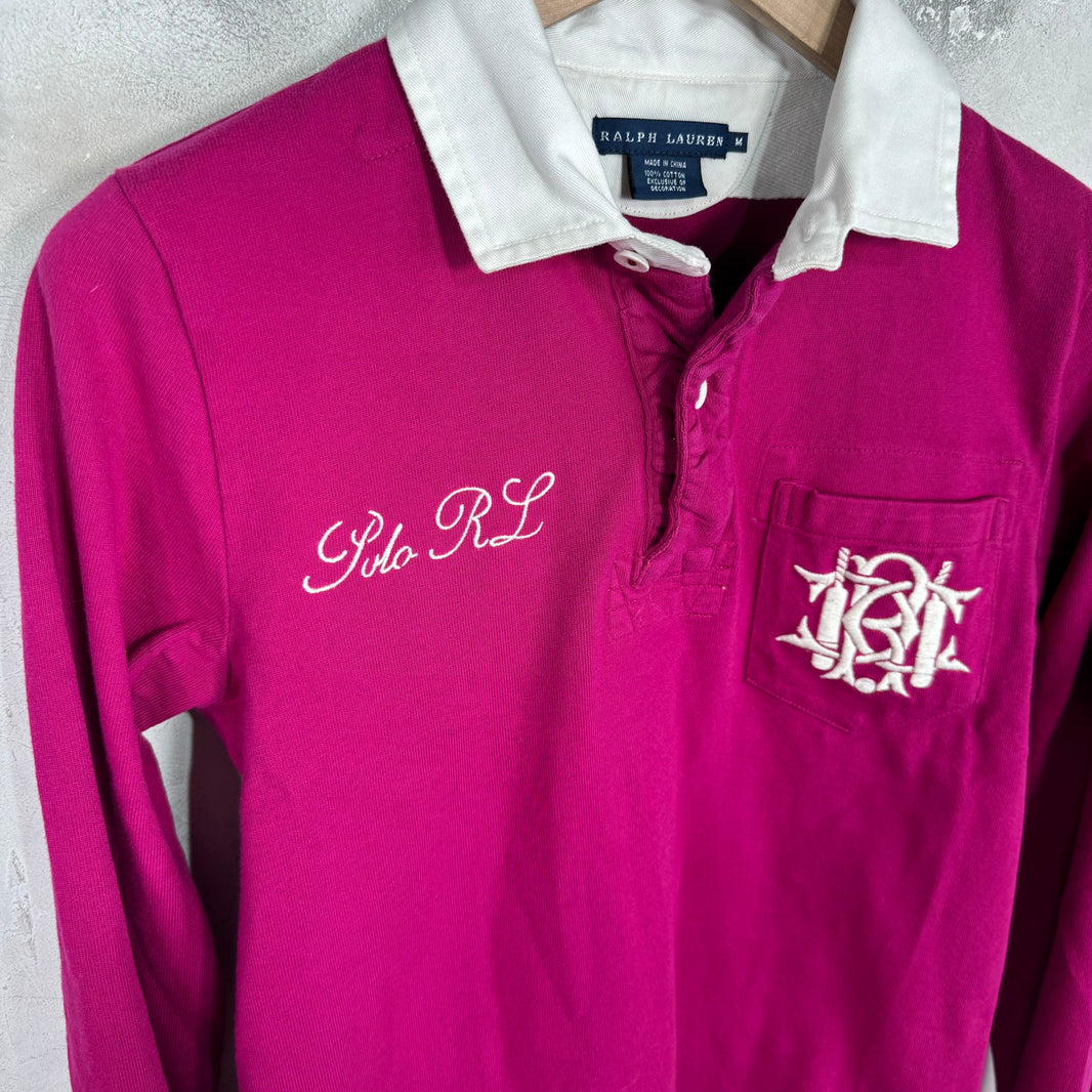 Ralph Lauren Magenta Pocket Crested Rugby