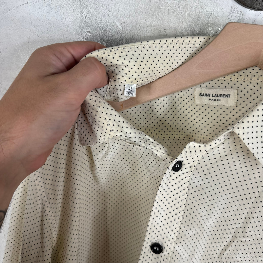 Saint Laurent Small Polka Dot LS Shirt