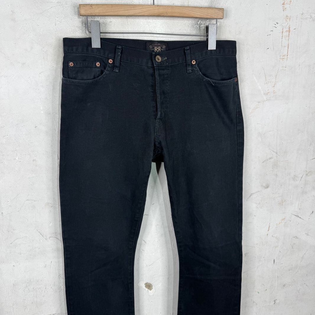 RRL Faded Black Canvas Pants