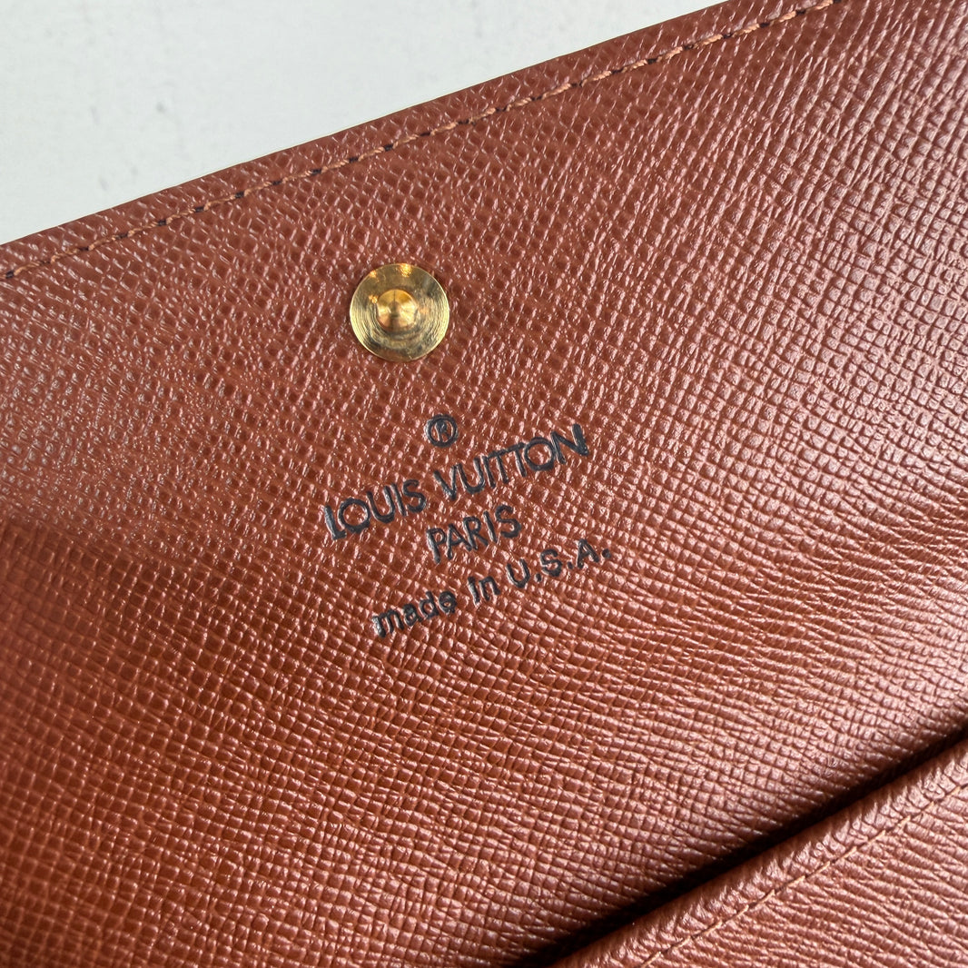 Louis Vuitton Monogram Double Snap Button Bifold Wallet