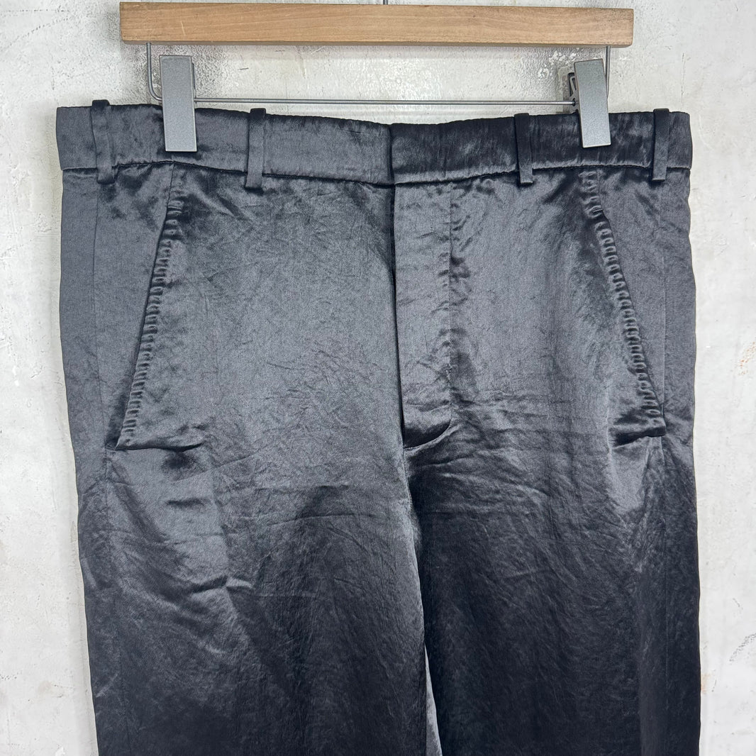 Ann Demeulemeester Acetate Wide Legged Trousers